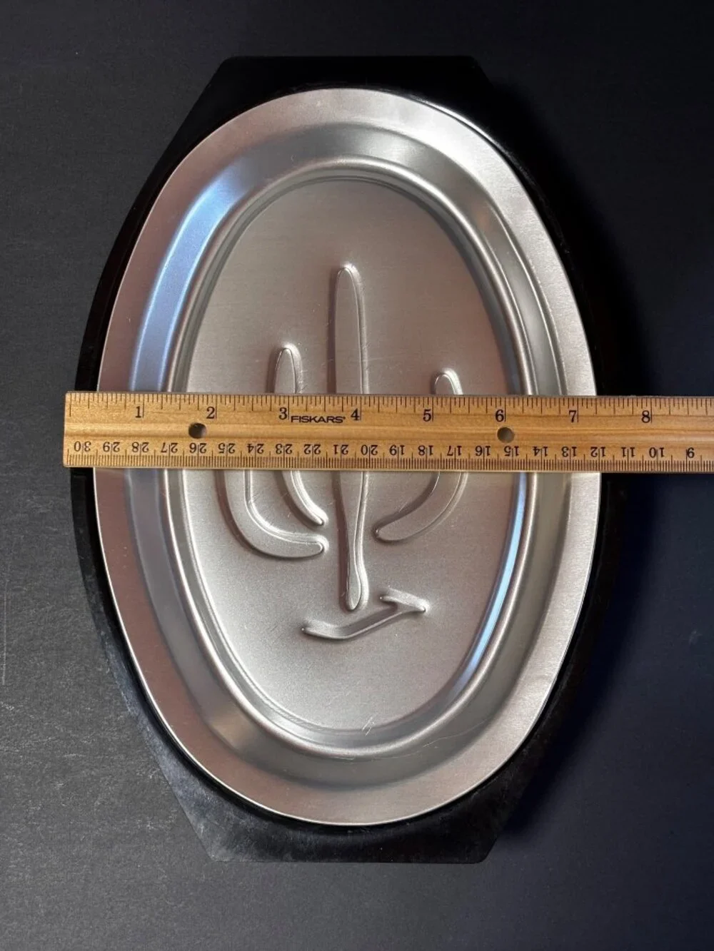 Nordic Ware Serv-A-Sizzler Fajita Platters Saguaro Cactus Design Aluminum VTG 75